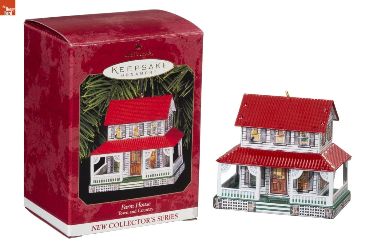 Hallmark "Town and Country Series: Farm House" Christmas Ornament, 1999