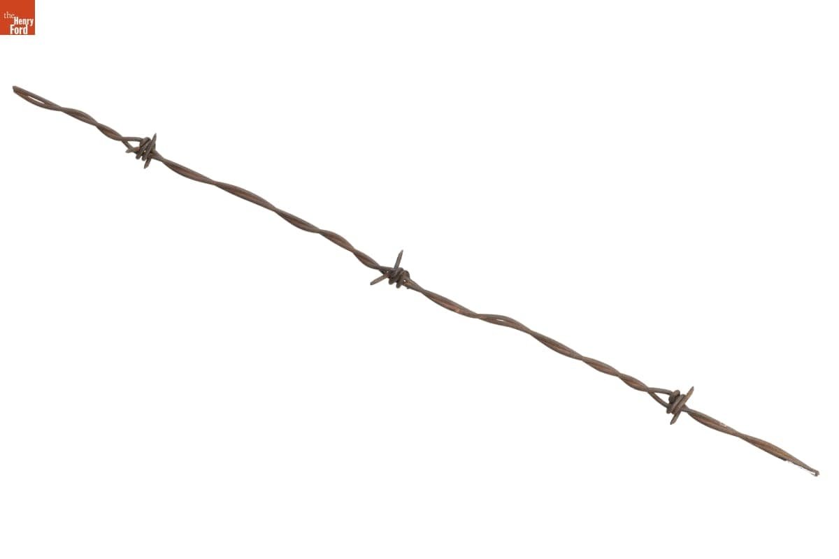 Burnell's Four-Point Barb Barbed Wire, Patented 1877