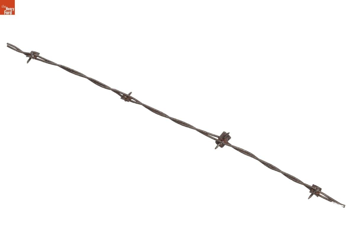 Vosburgh (Small Plate) Barbed Wire, Patented 1876