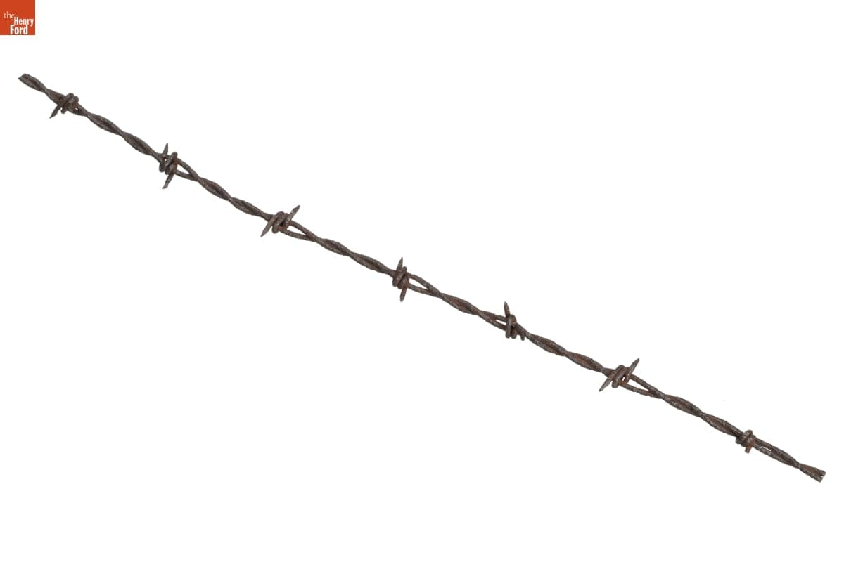 Brotherton Barb, "Hog Wire" Variation Barbed Wire, Patented 1878