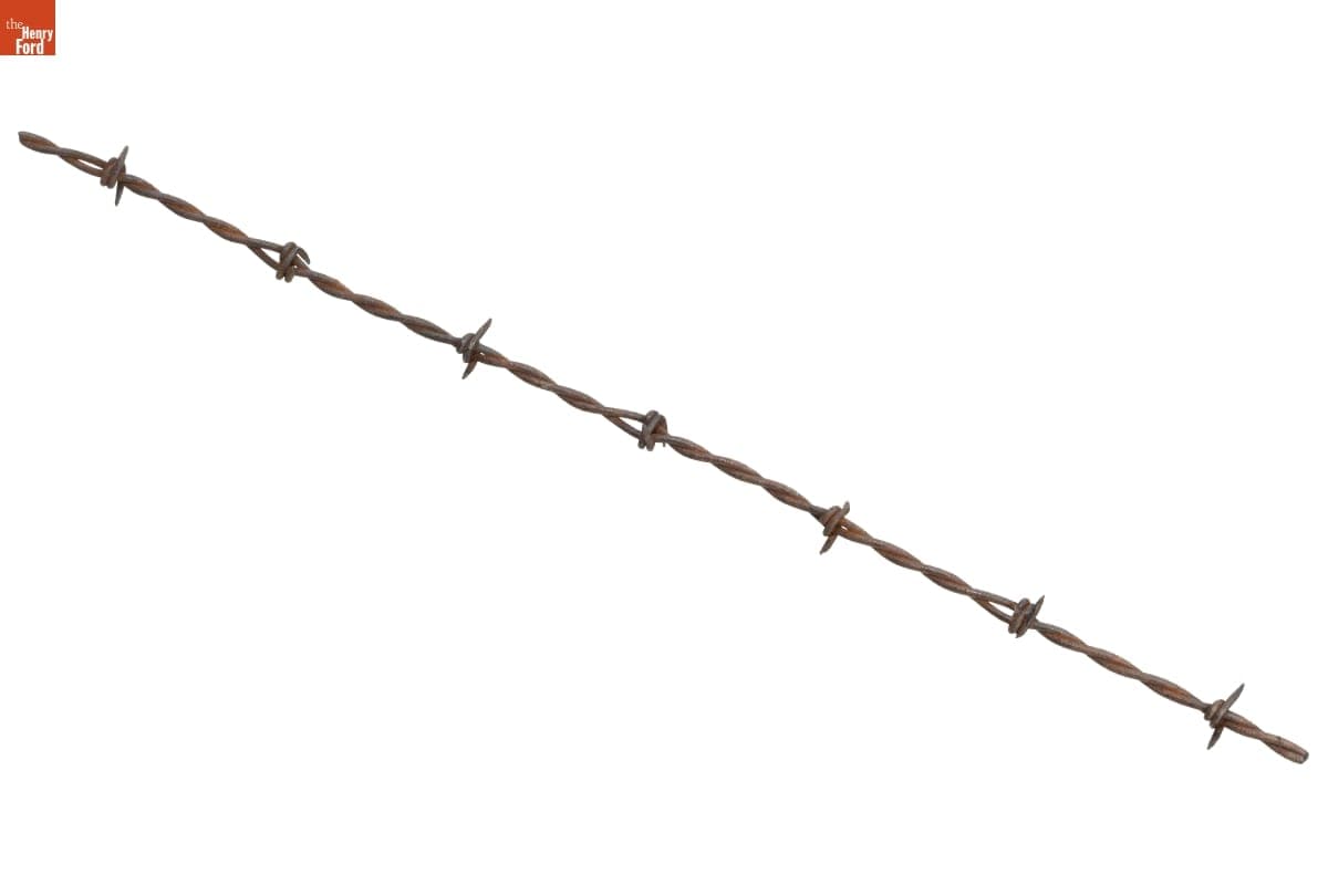 Haish's "S" - Square Variation Barbed Wire, Patented 1875