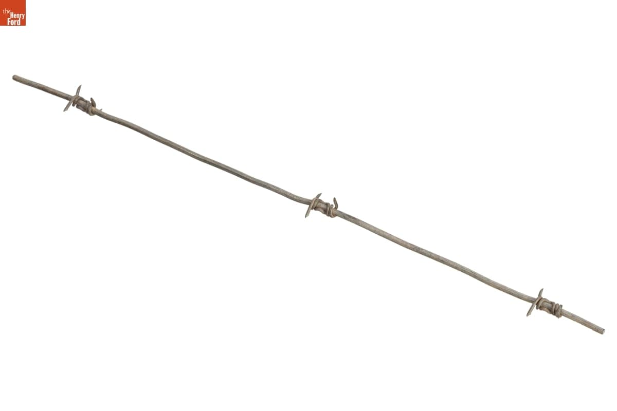 Merrill's Four-Point Coil Medium-Duty Barbed Wire, Patented 1876