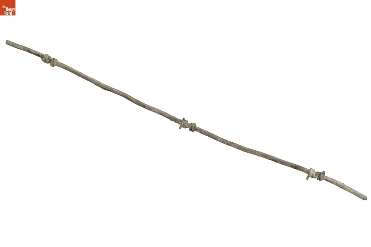 Merrill's Four-Point Coil Heavy Duty Barbed Wire, Patented 1876