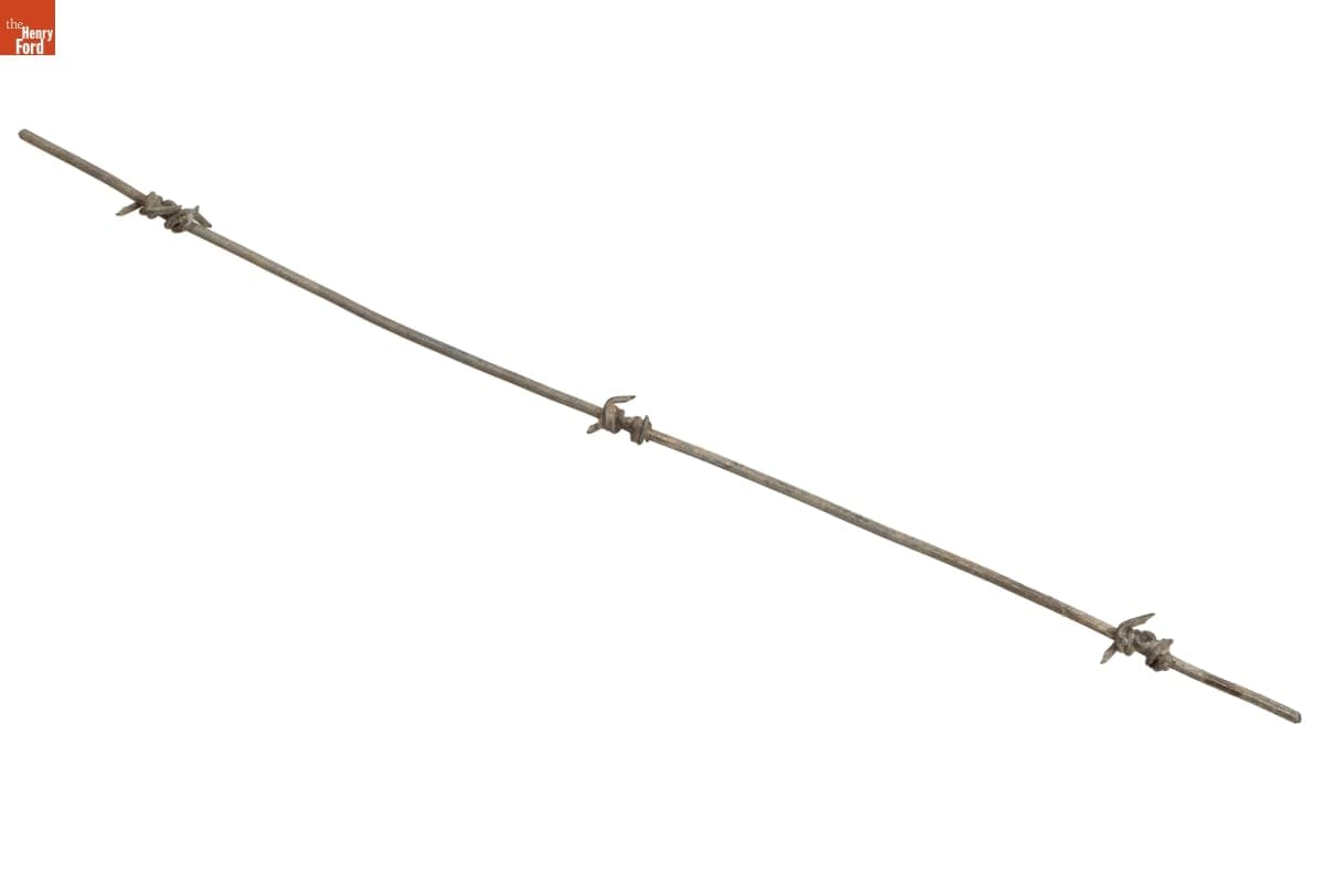 Merrill's Four-Point Coil Light Duty Barbed Wire, Patented 1876