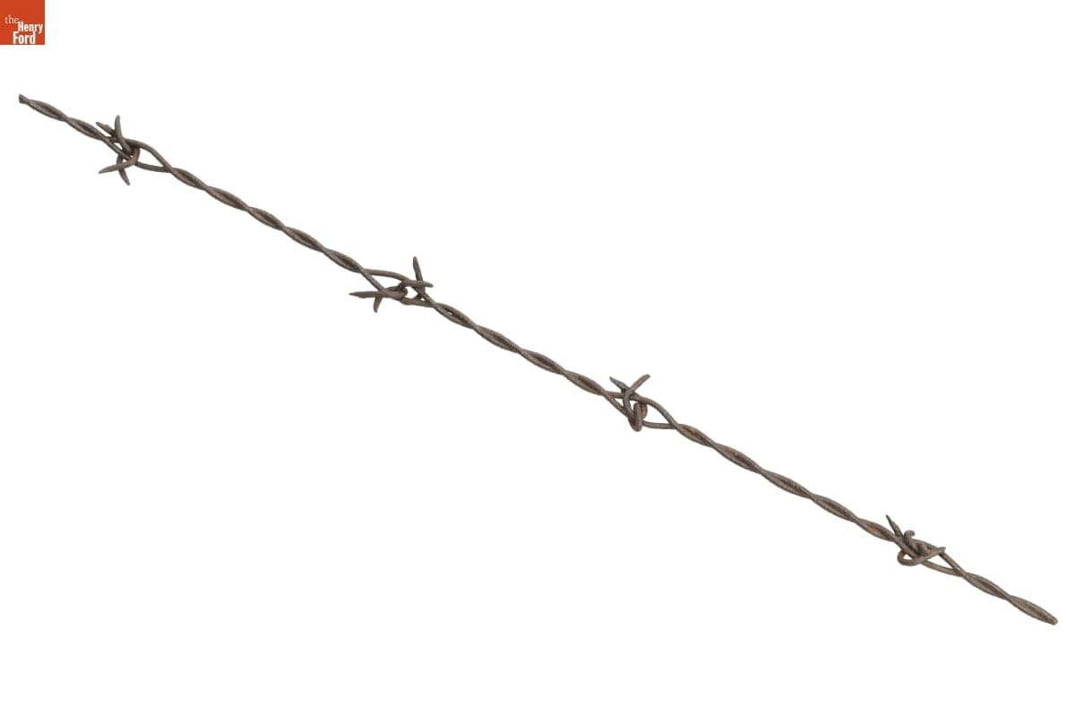 Scutt's Link Staple Barbed Wire, Patented 1877
