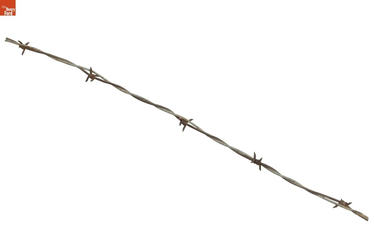 Dodge-Washburn Three-Wrap Half-Round Variation Barbed Wire, Patented 1882