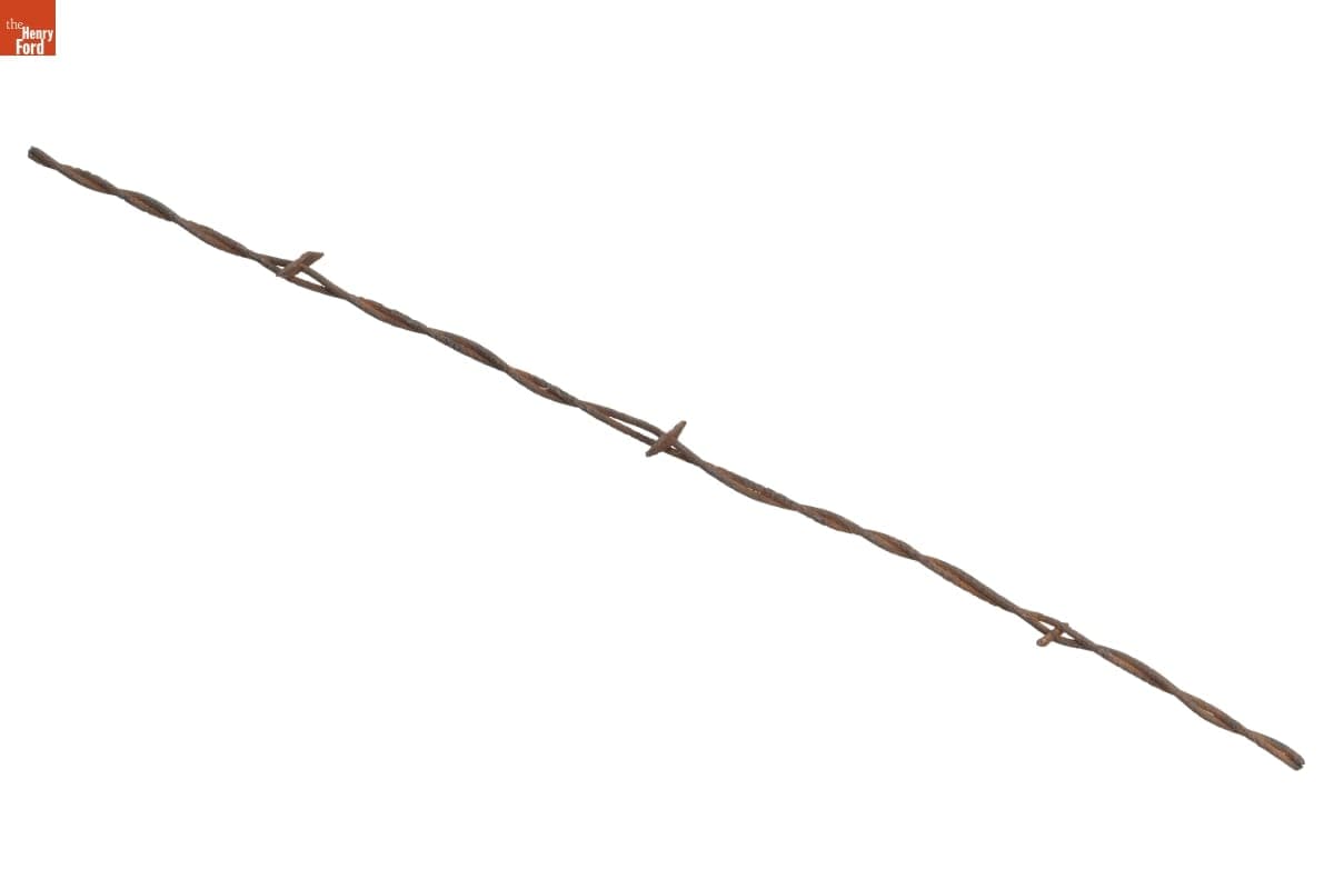 Kelly's "Thorny Fence" Barbed Wire, Patented 1868
