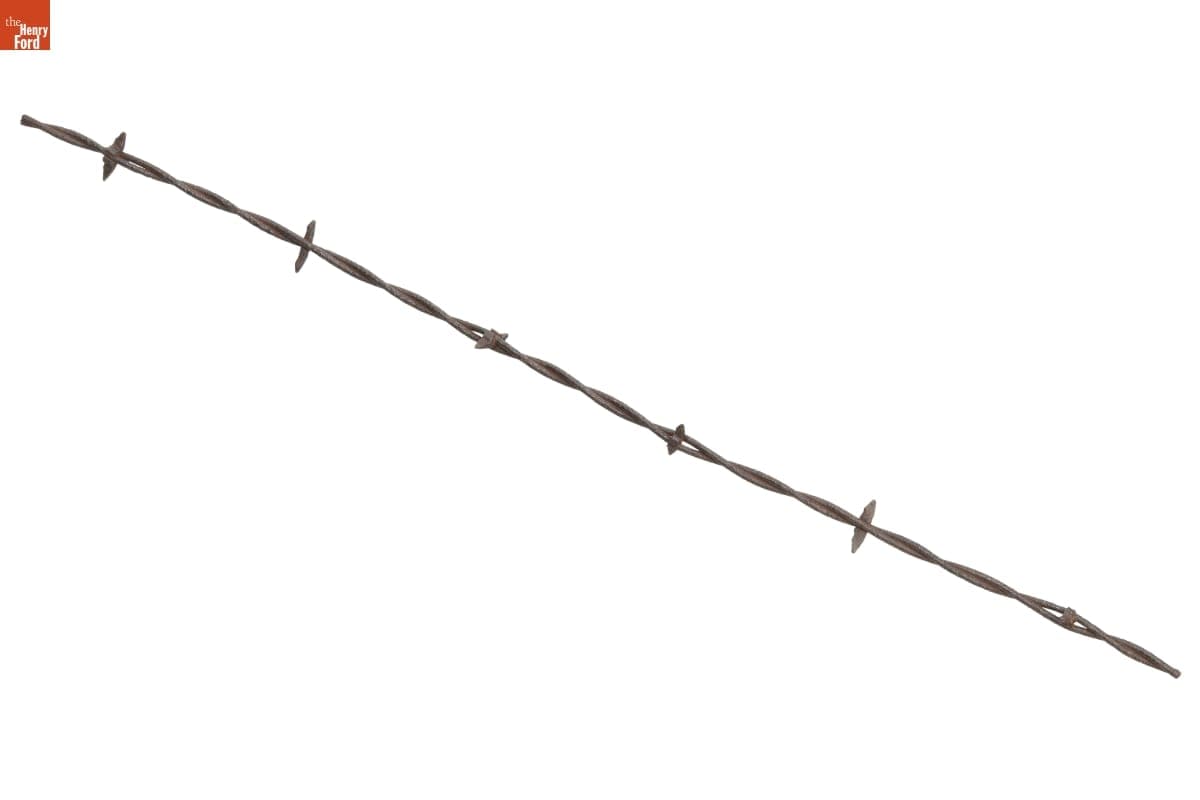 Stover's "Corsicana Clip" Barbed Wire, Patented 1875