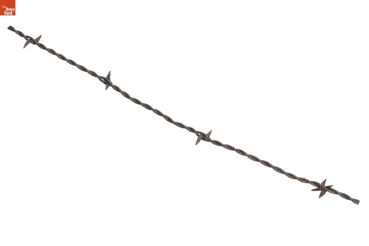 Scutt's Plate M-Over-W Variation Barbed Wire, Patented 1876