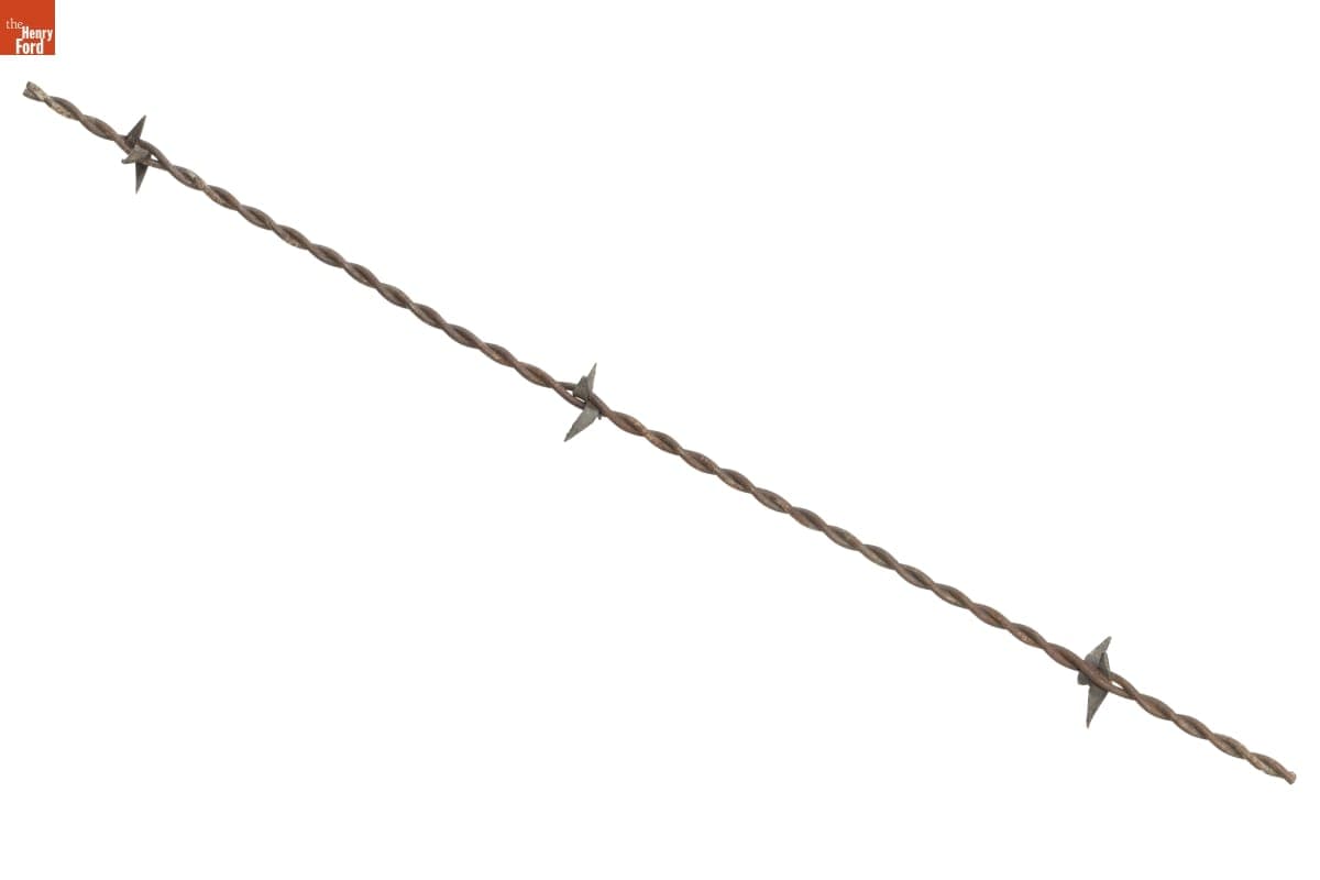 Scutt's Plate Arrow Variation Barbed Wire, Patented 1876