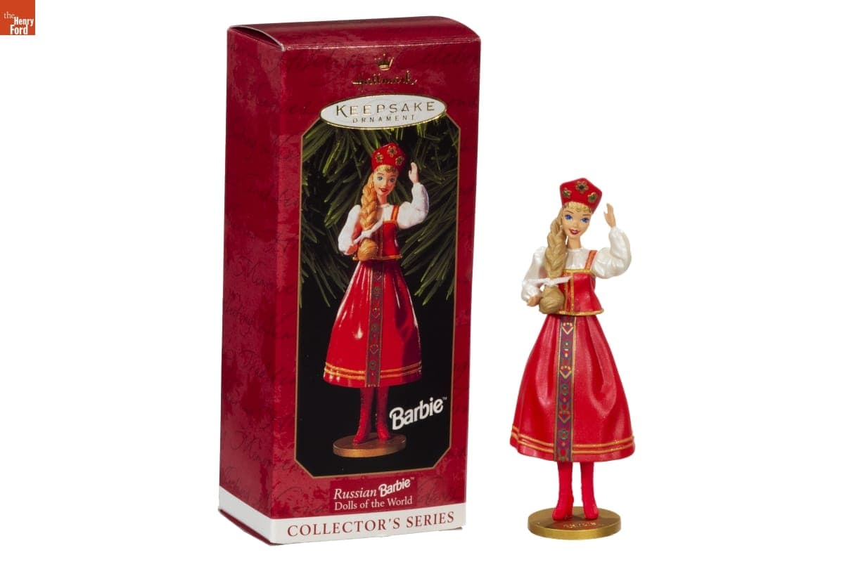 Hallmark "Dolls of the World Series: Russian Barbie" Christmas Ornament, 1999