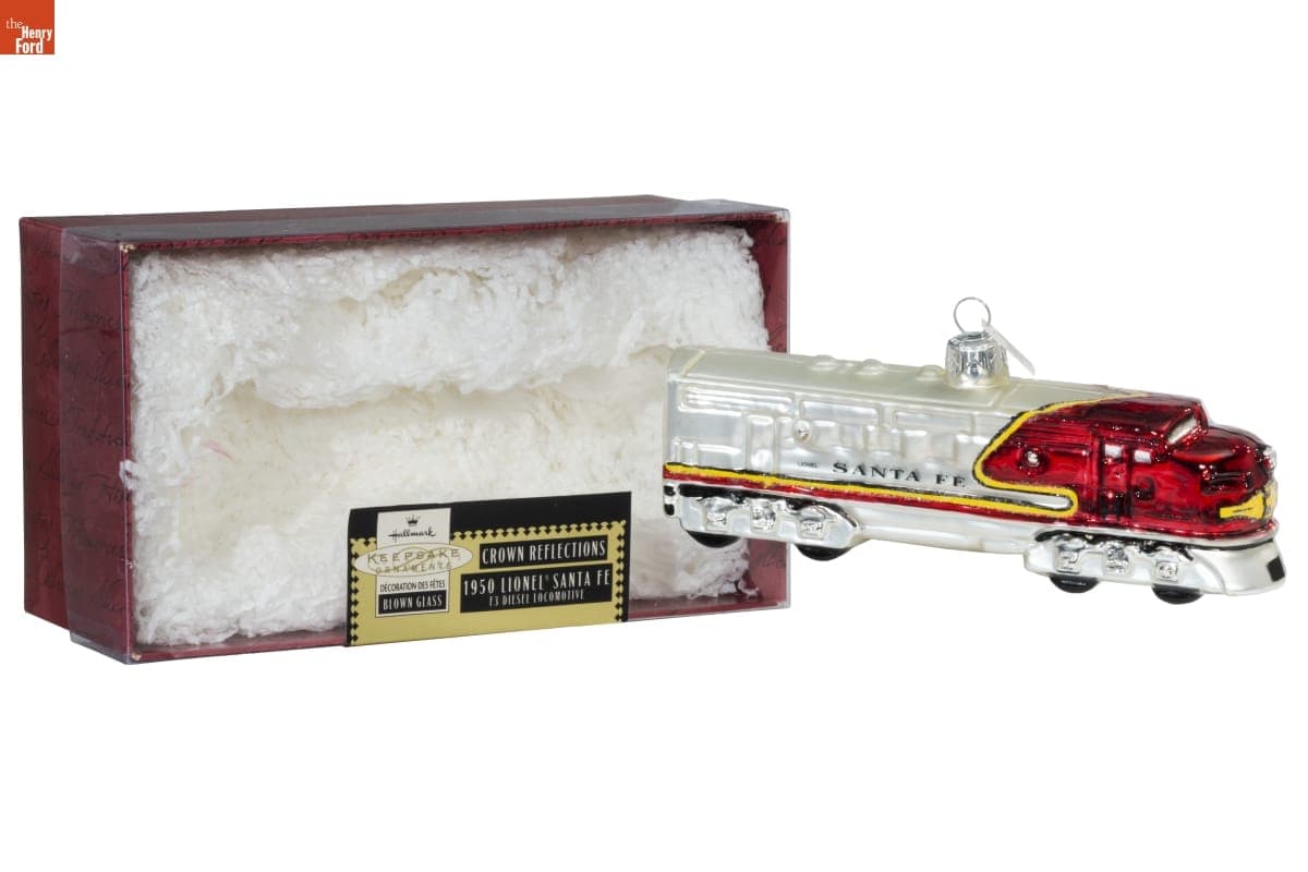 Hallmark "1950 Lionel Santa Fe F3 Diesel Locomotive" Christmas Ornament, 1999