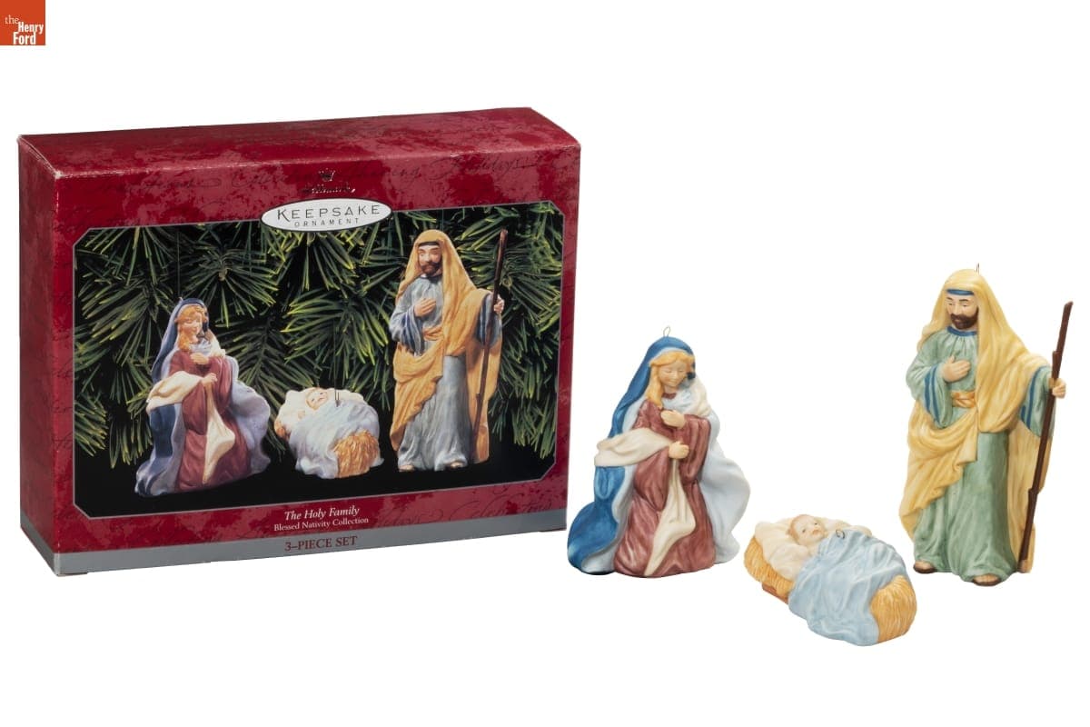 Hallmark "Blessed Nativity Collection: The Holy Family" Christmas Ornaments, 1998