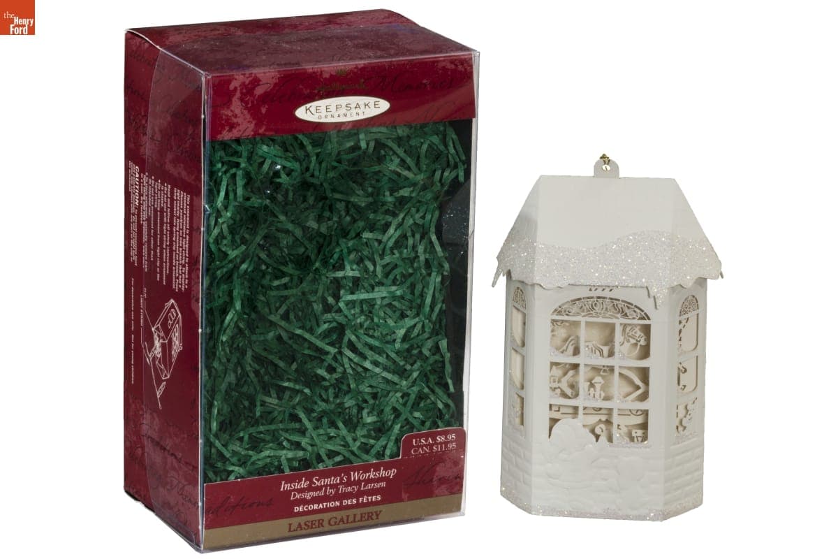Hallmark "Laser Gallery Collection: Inside Santa's Workshop" Christmas Ornament, 1999