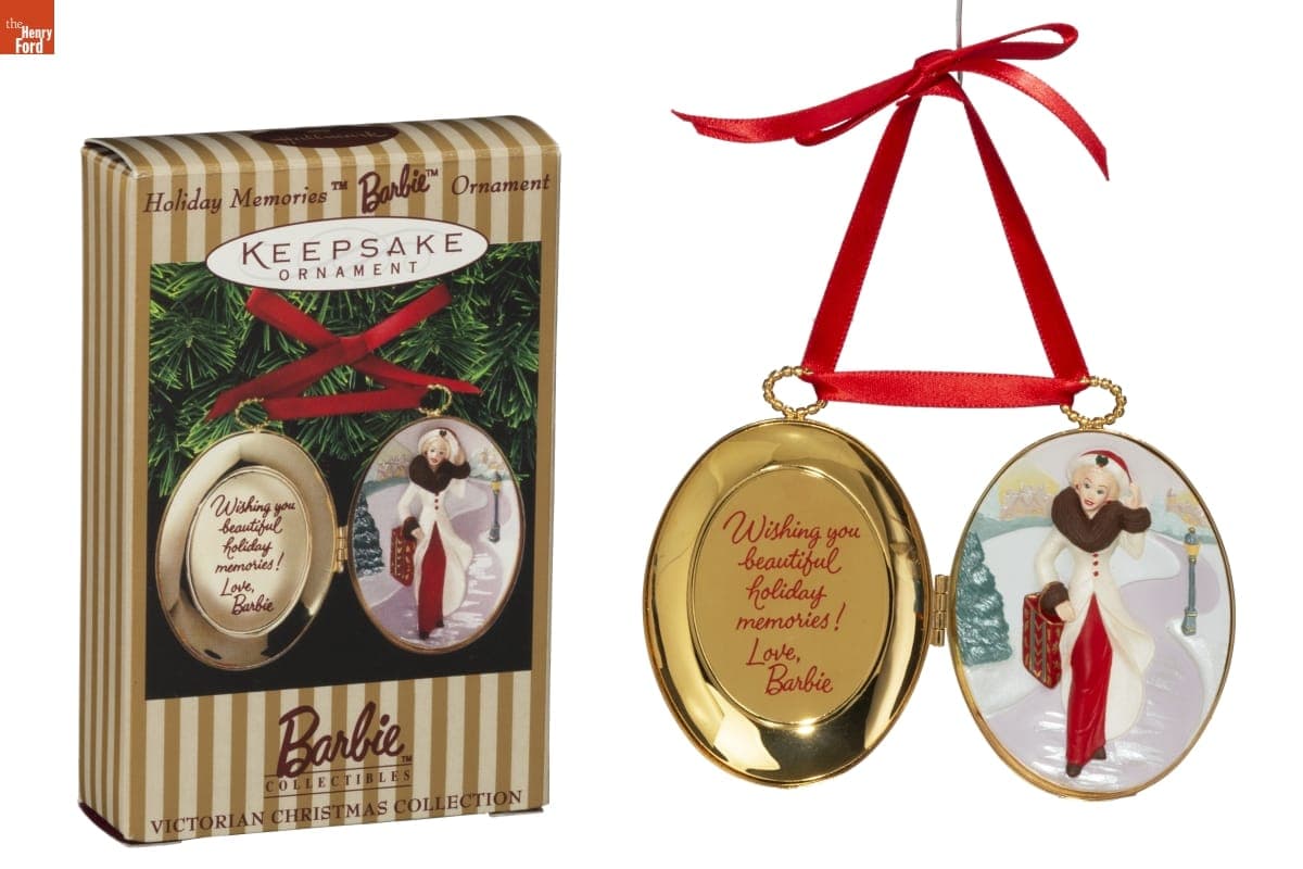 Hallmark "Holiday Memories Barbie" Christmas Ornament, 1998