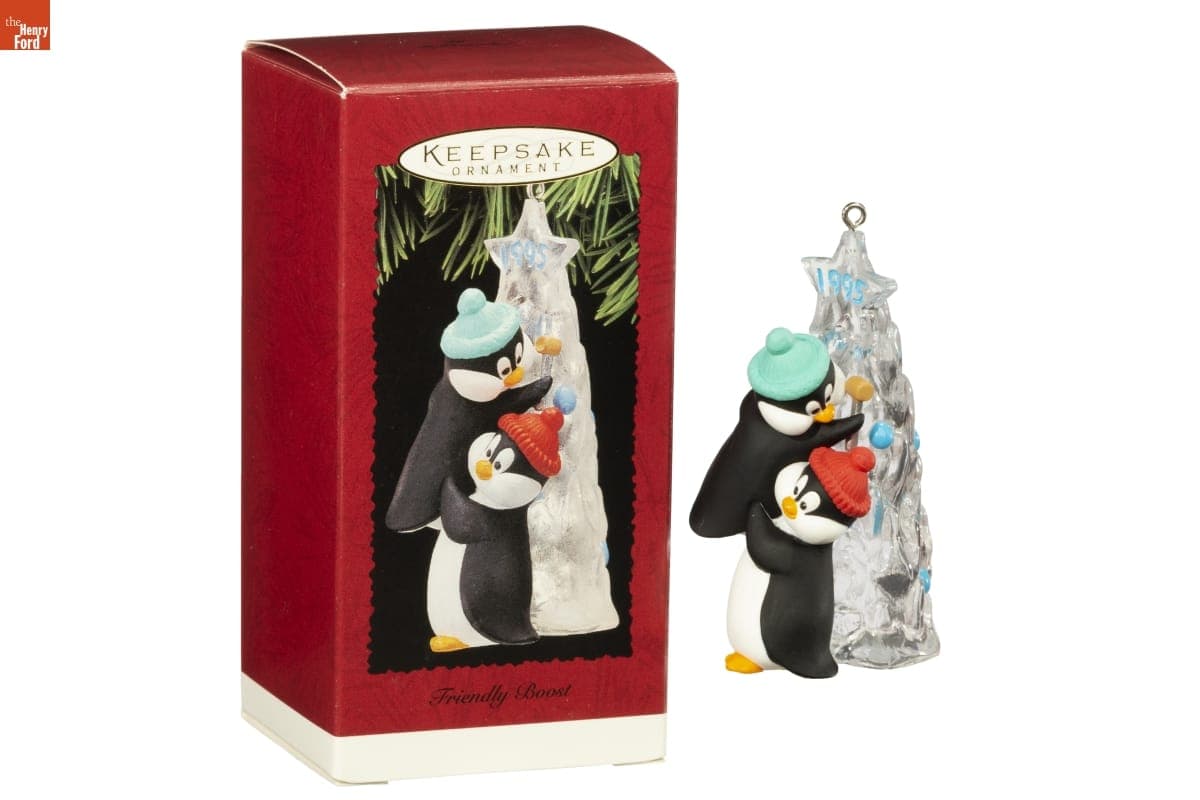 Hallmark "Friendly Boost" Christmas Ornament, 1995