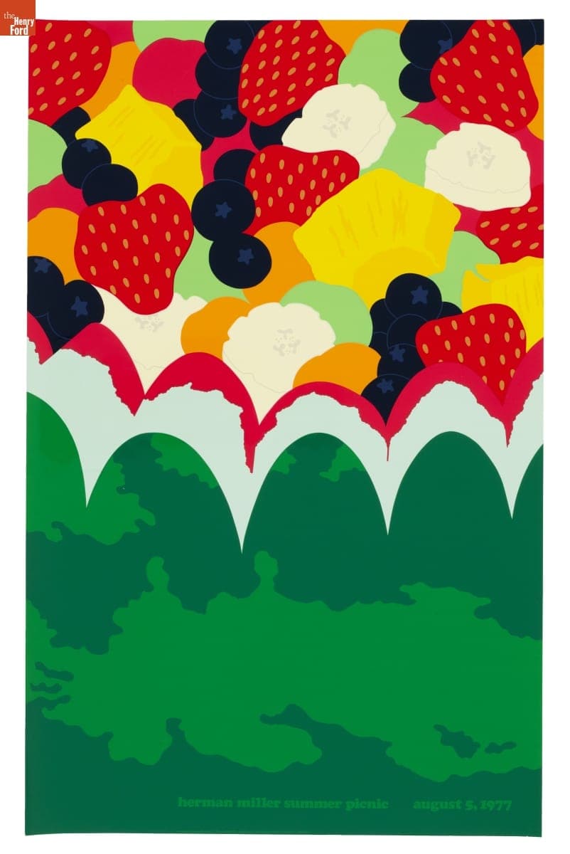 Herman Miller Summer Picnic Poster, "Fruit Salad," August 5, 1977