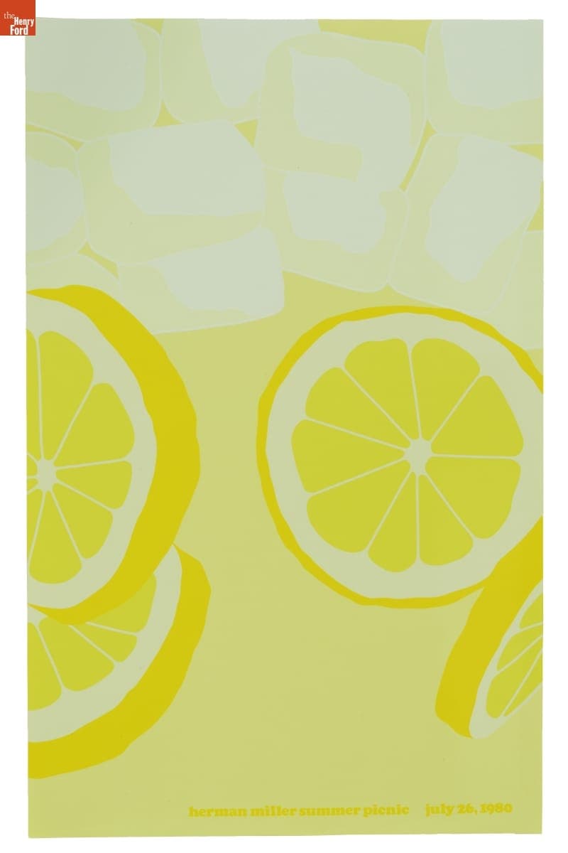 Herman Miller Summer Picnic Poster, "Lemonade," July 26, 1980