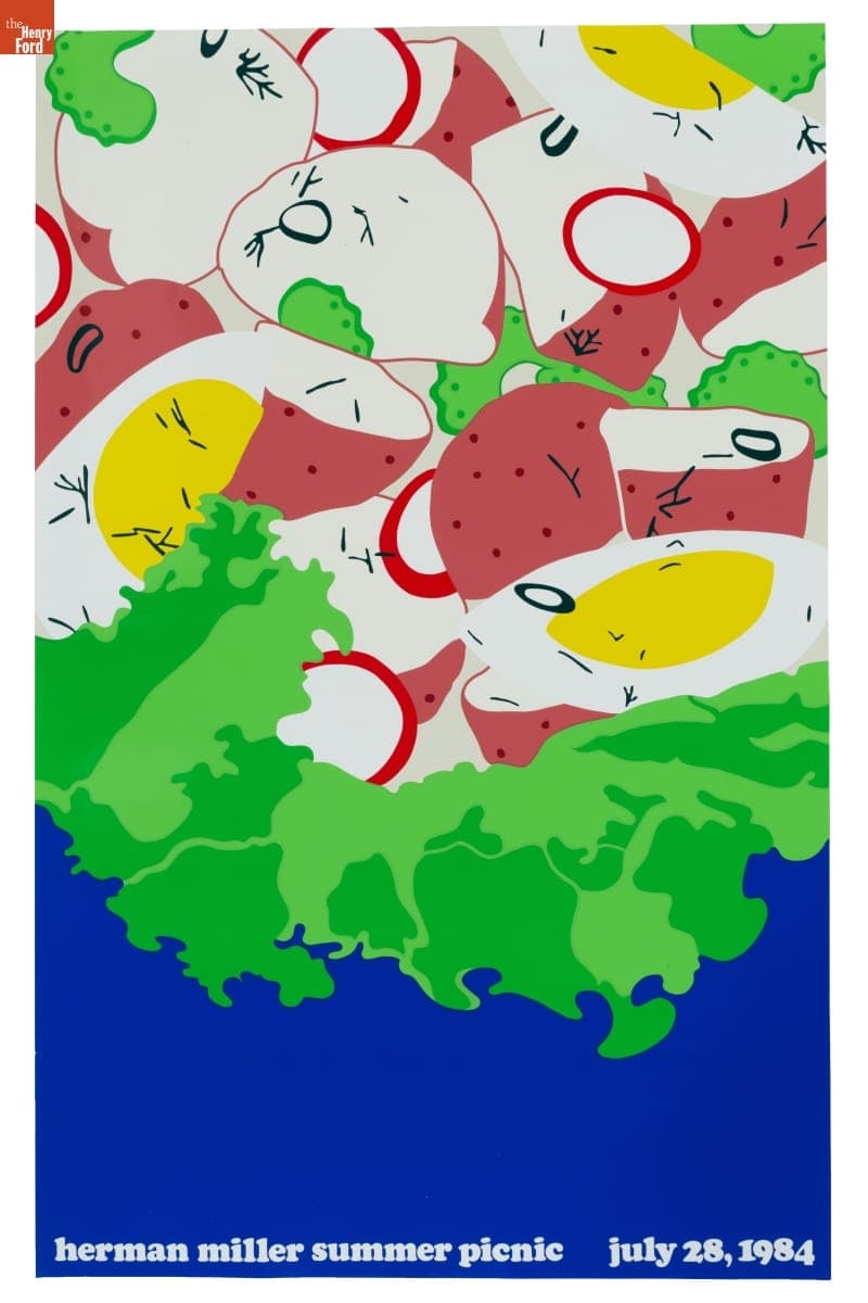 Herman Miller Summer Picnic Poster, "Potato Salad," July 28, 1984