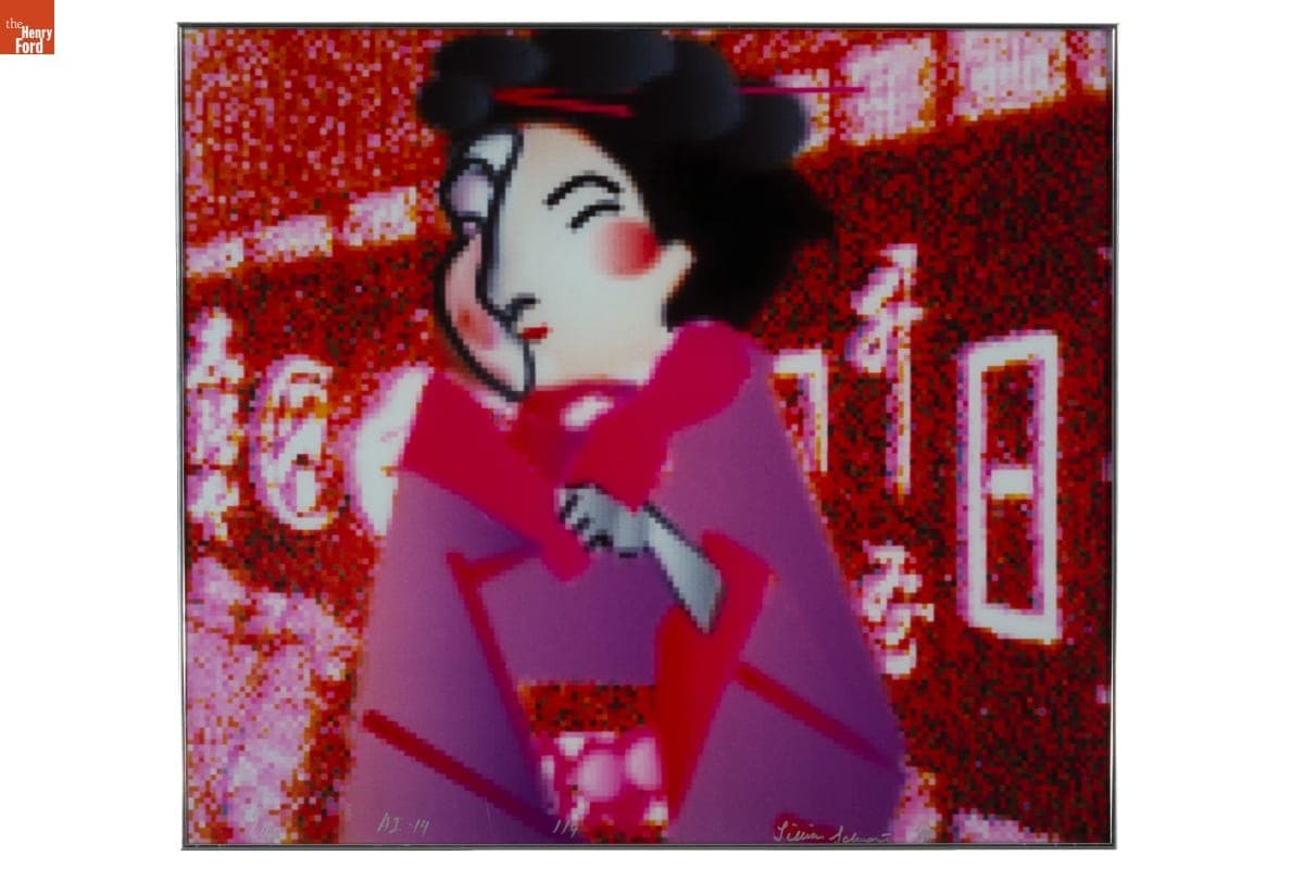 "Edo AI-14" by Lillian F. Schwartz, 1989