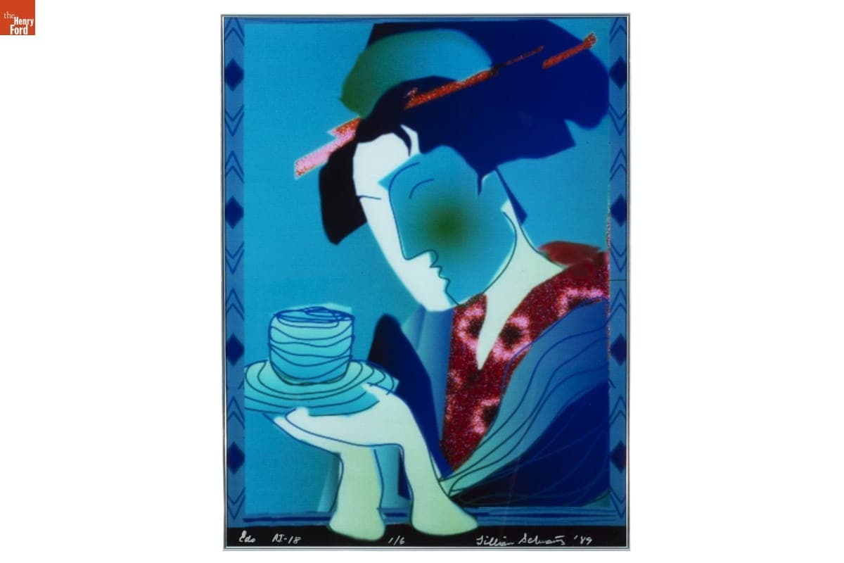 "Edo AI-18" by Lillian F. Schwartz, 1989