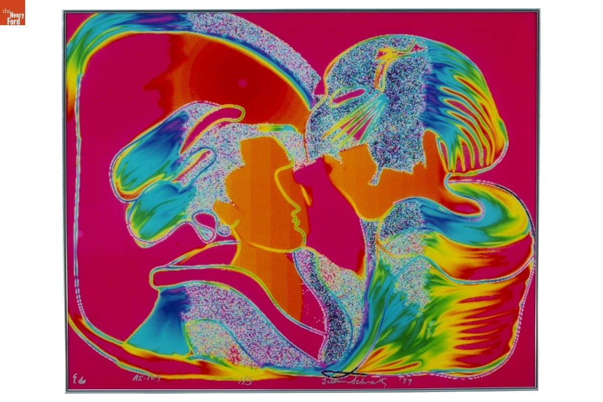 "Edo AI-107" by Lillian F. Schwartz, 1989