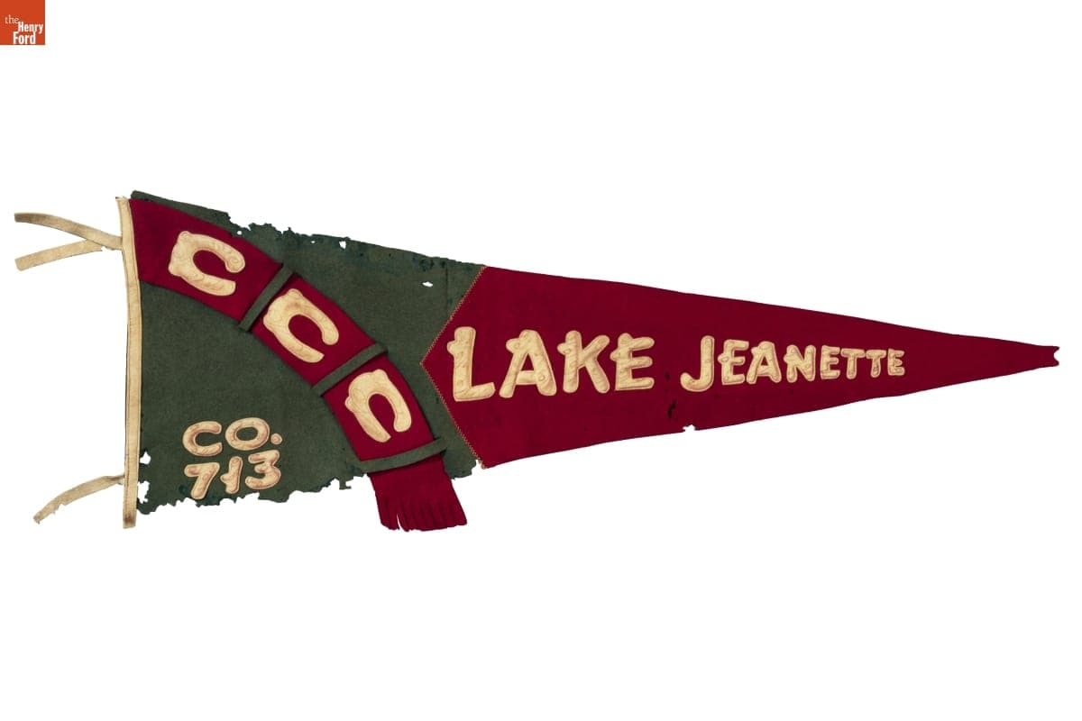 Civilian Conservation Corps "Co. 713, Camp Jeanette" Pennant, 1936-1941