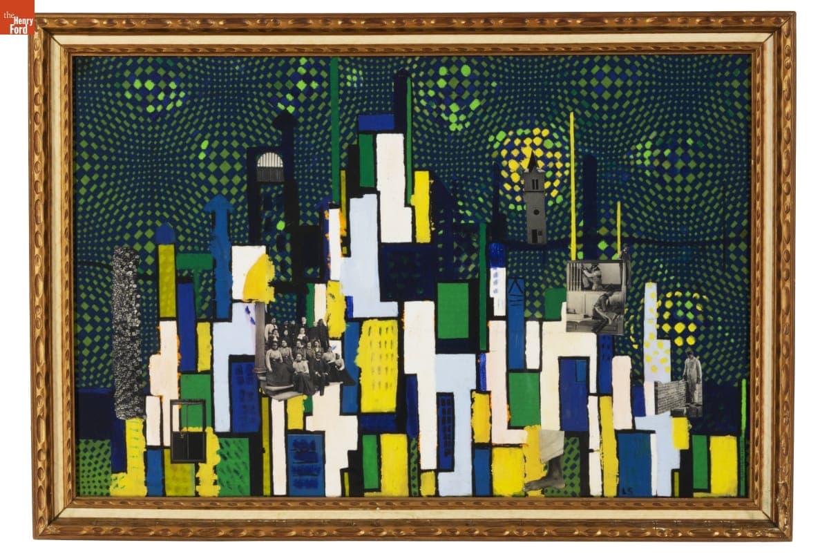 "NYC Collage" by Lillian Schwartz, 1954