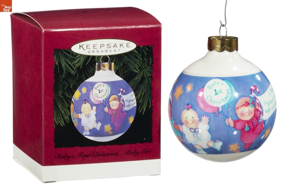 Hallmark "Baby's First Christmas: Baby Girl" Christmas Ornament, 1995