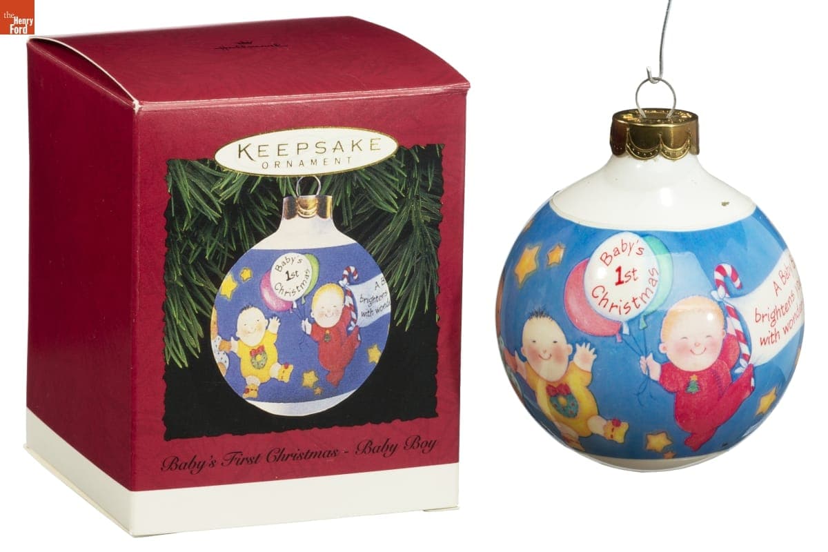Hallmark "Baby's First Christmas: Baby Boy" Christmas Ornament, 1995