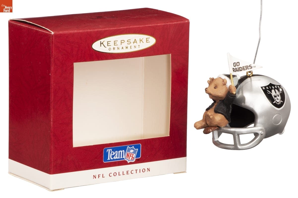 Hallmark "NFL Collection: Los Angeles Raiders" Christmas Ornament, 1995