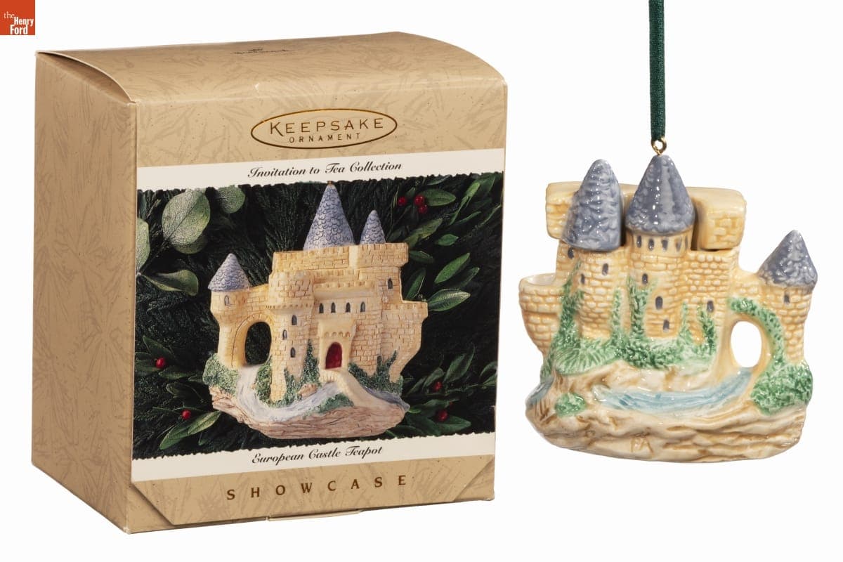 Hallmark "Invitation to Tea Collection: European Castle Teapot" Christmas Ornament, 1995