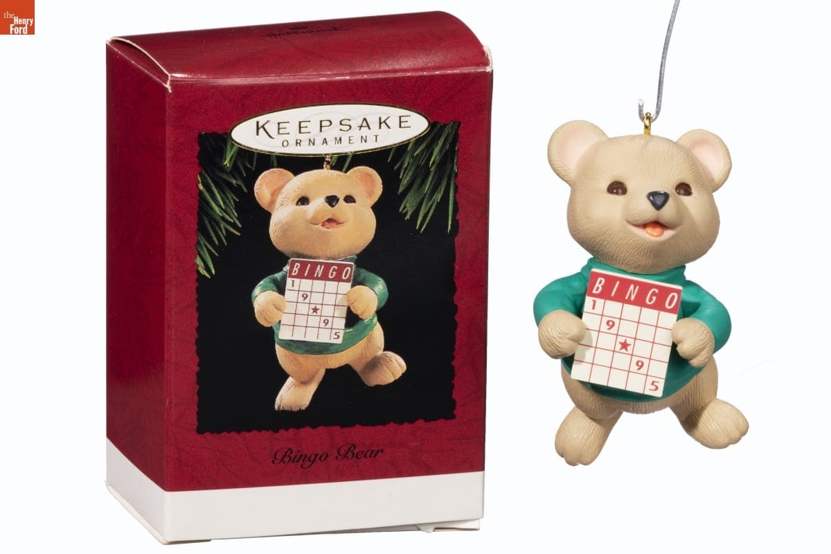 Hallmark "Bingo Bear" Christmas Ornament, 1995