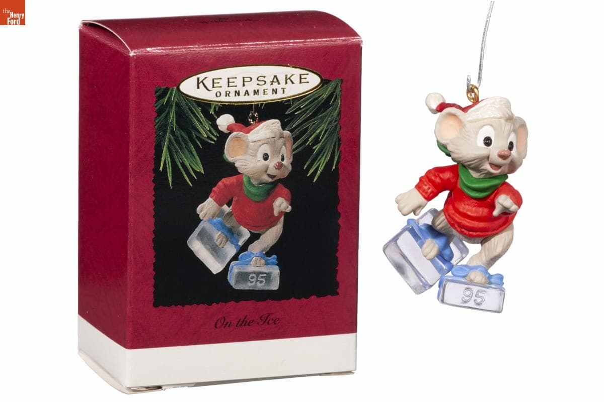 Hallmark "On the Ice" Christmas Ornament, 1995
