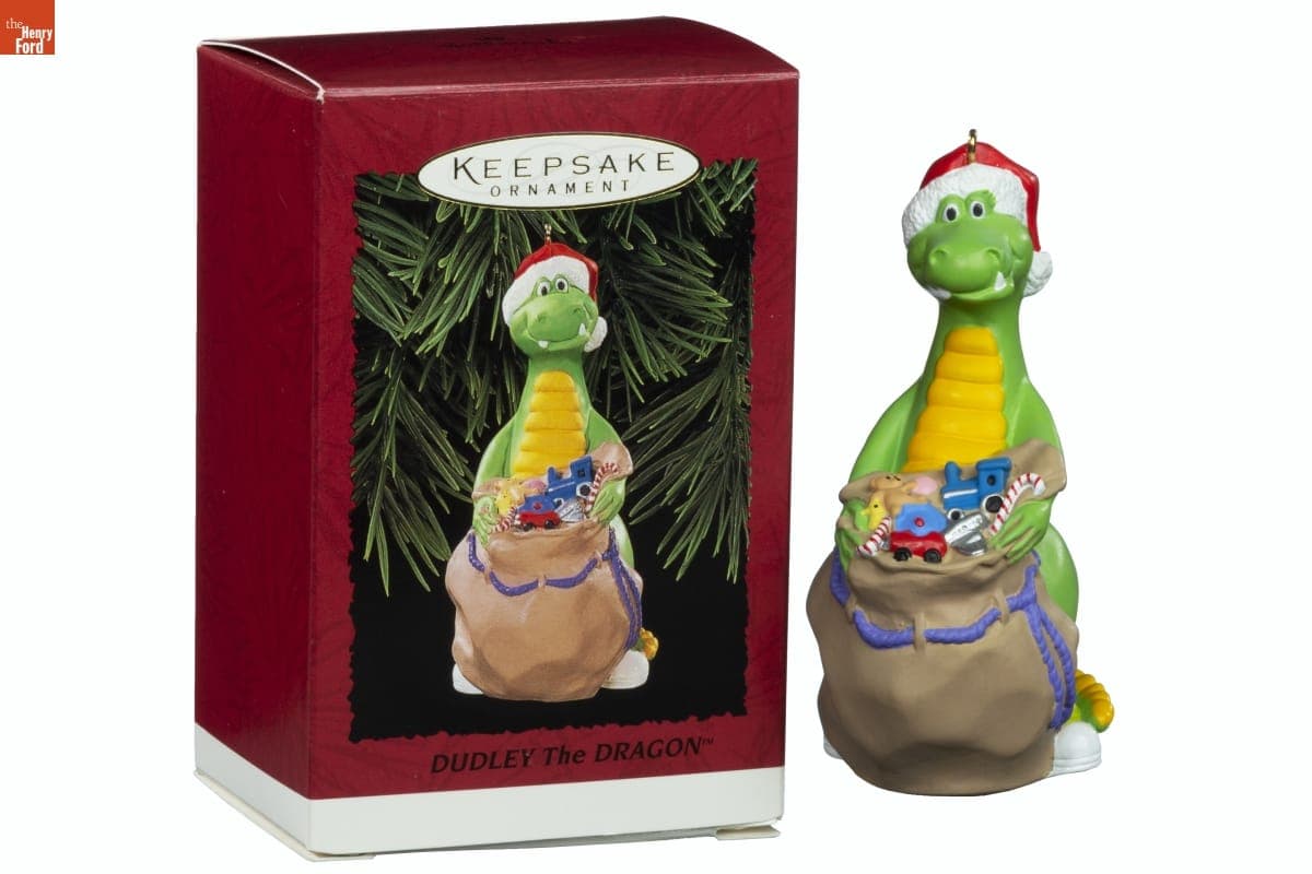 Hallmark "Dudley the Dragon" Christmas Ornament, 1995