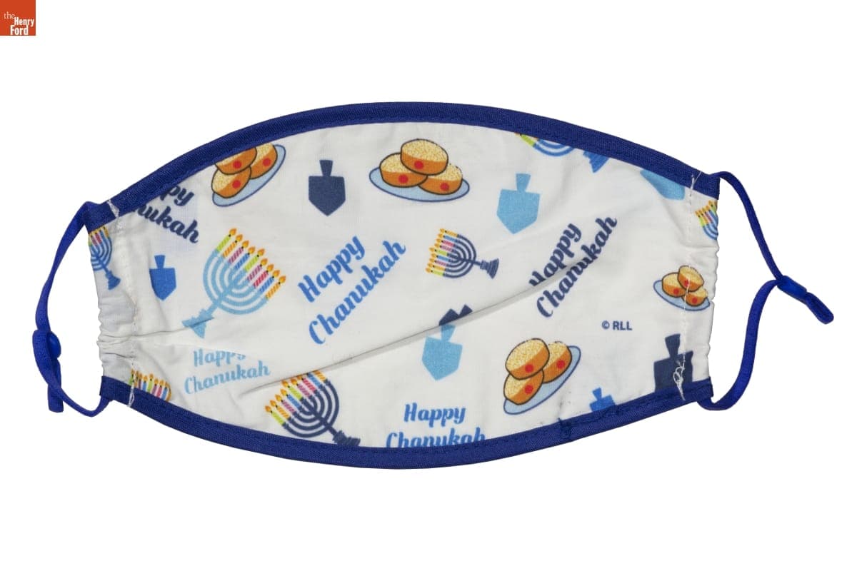"Happy Chanukah" Face Mask, 2020