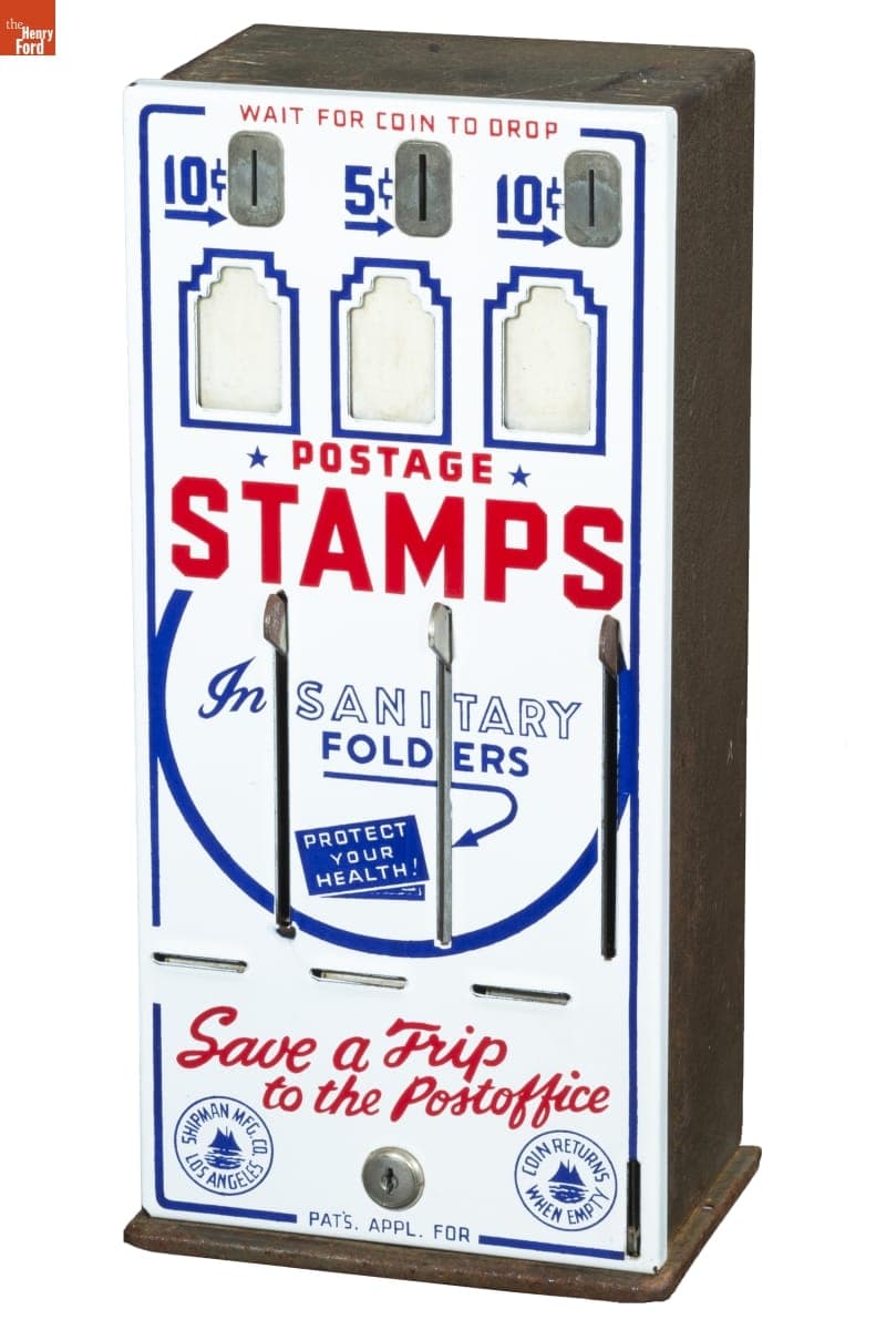 Postage Stamp Vending Machine, 1945-1955