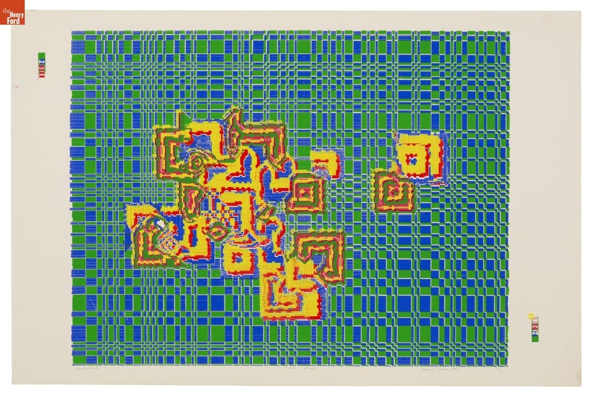 "Enigma Test" by Lillian F. Schwartz with Kenneth C. Knowlton, 1970