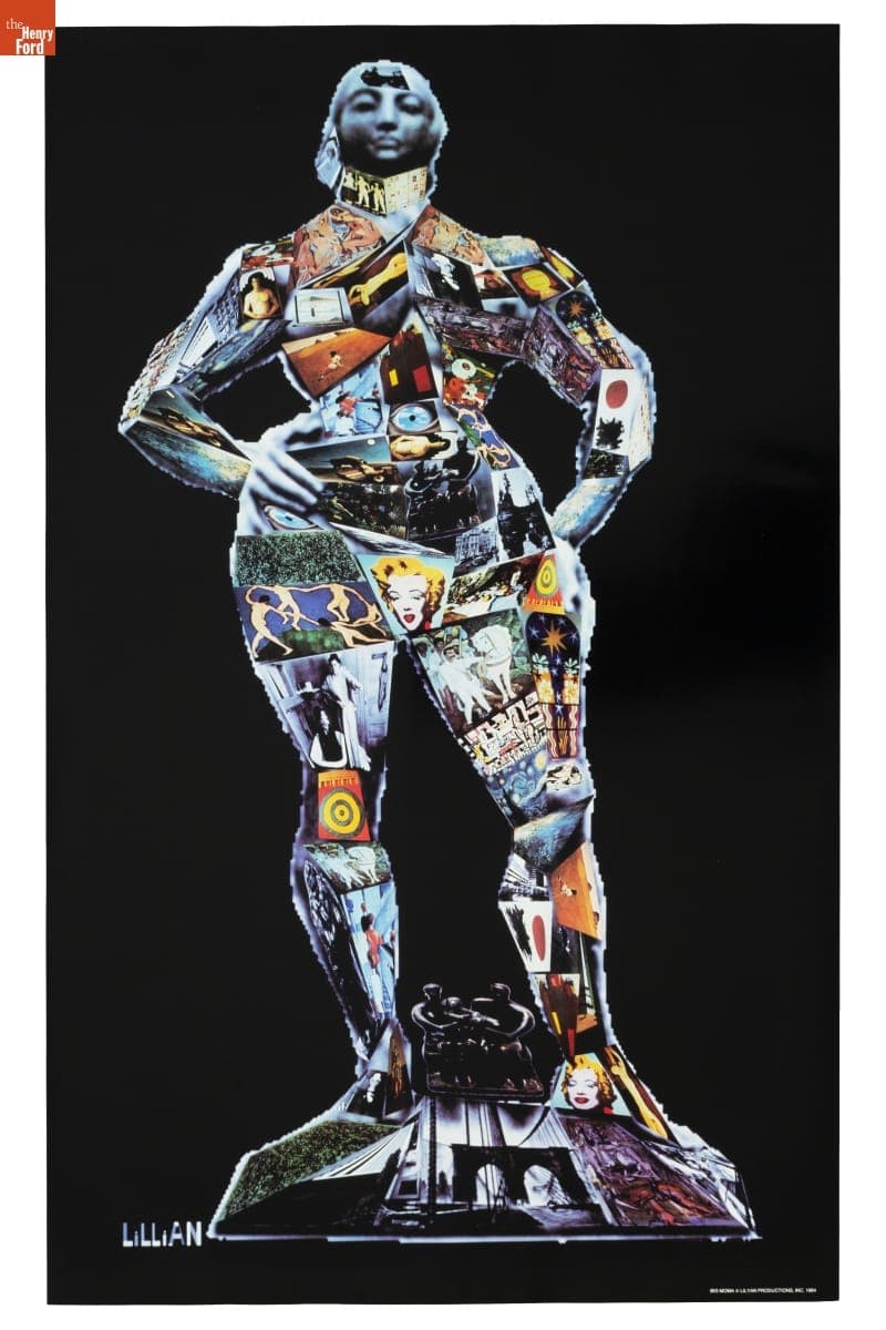 "BIG MOMA" by Lillian F. Schwartz, 1984