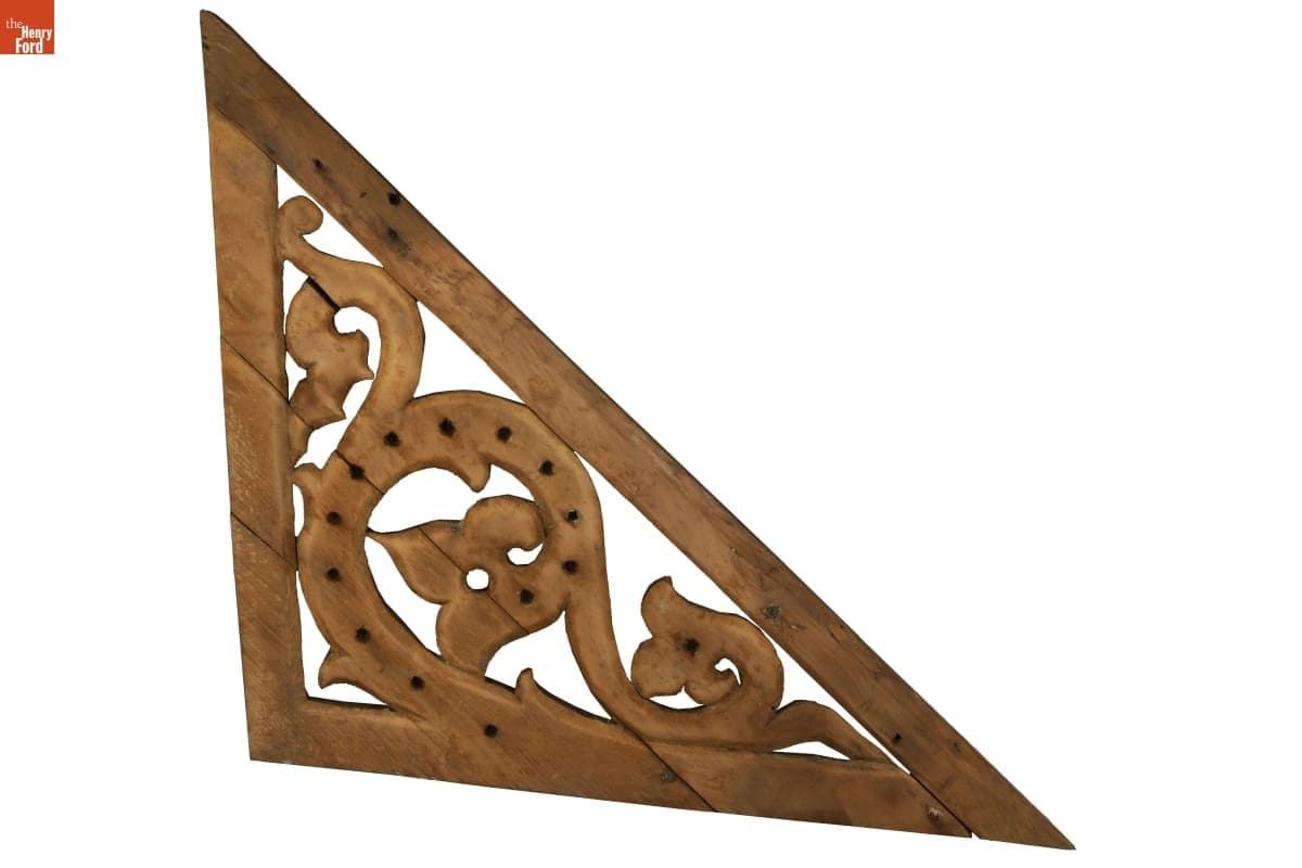 Fretwork from the Detroit Central Market, 1860
