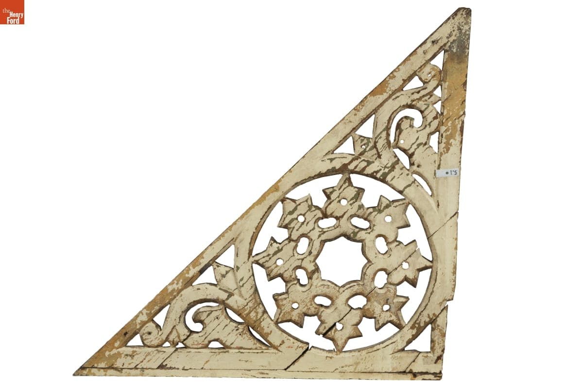 Fretwork from the Detroit Central Market, 1860