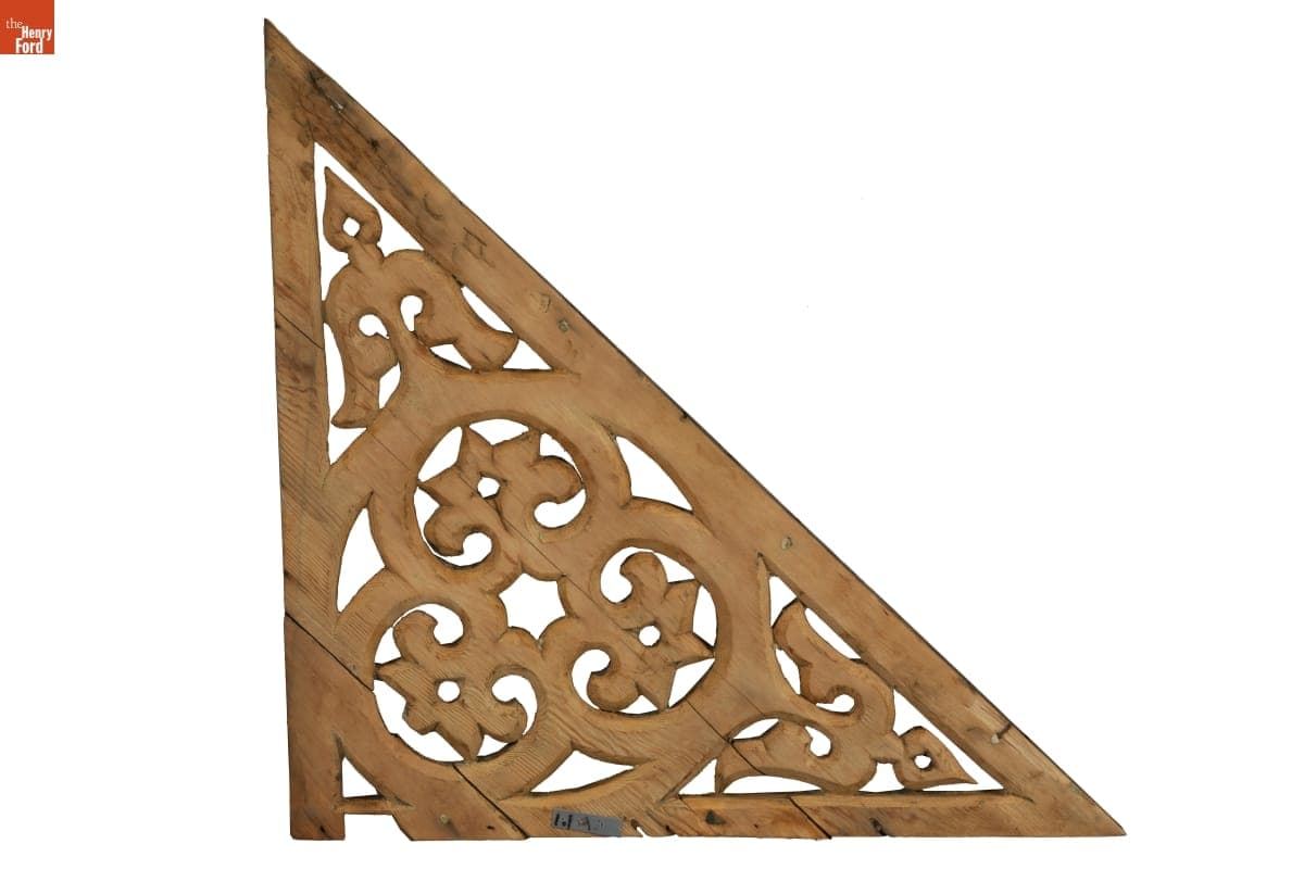 Fretwork from the Detroit Central Market, 1860