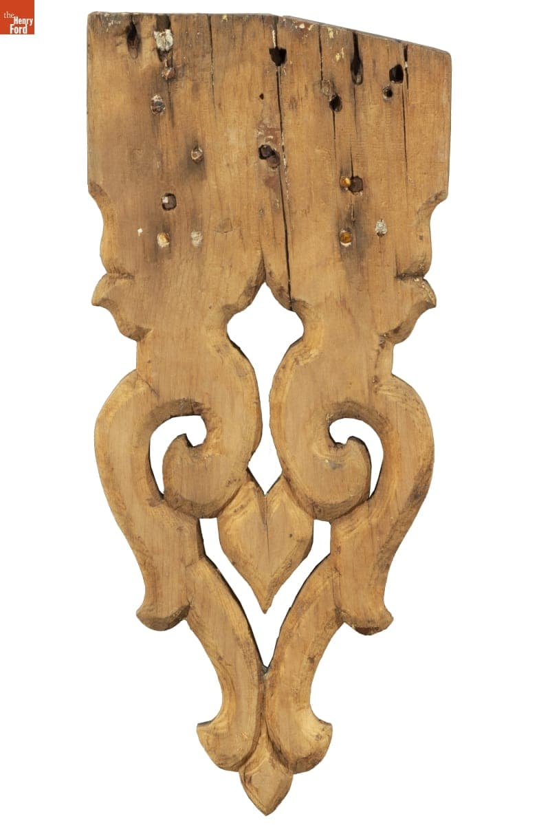Fretwork from the Detroit Central Market, 1860