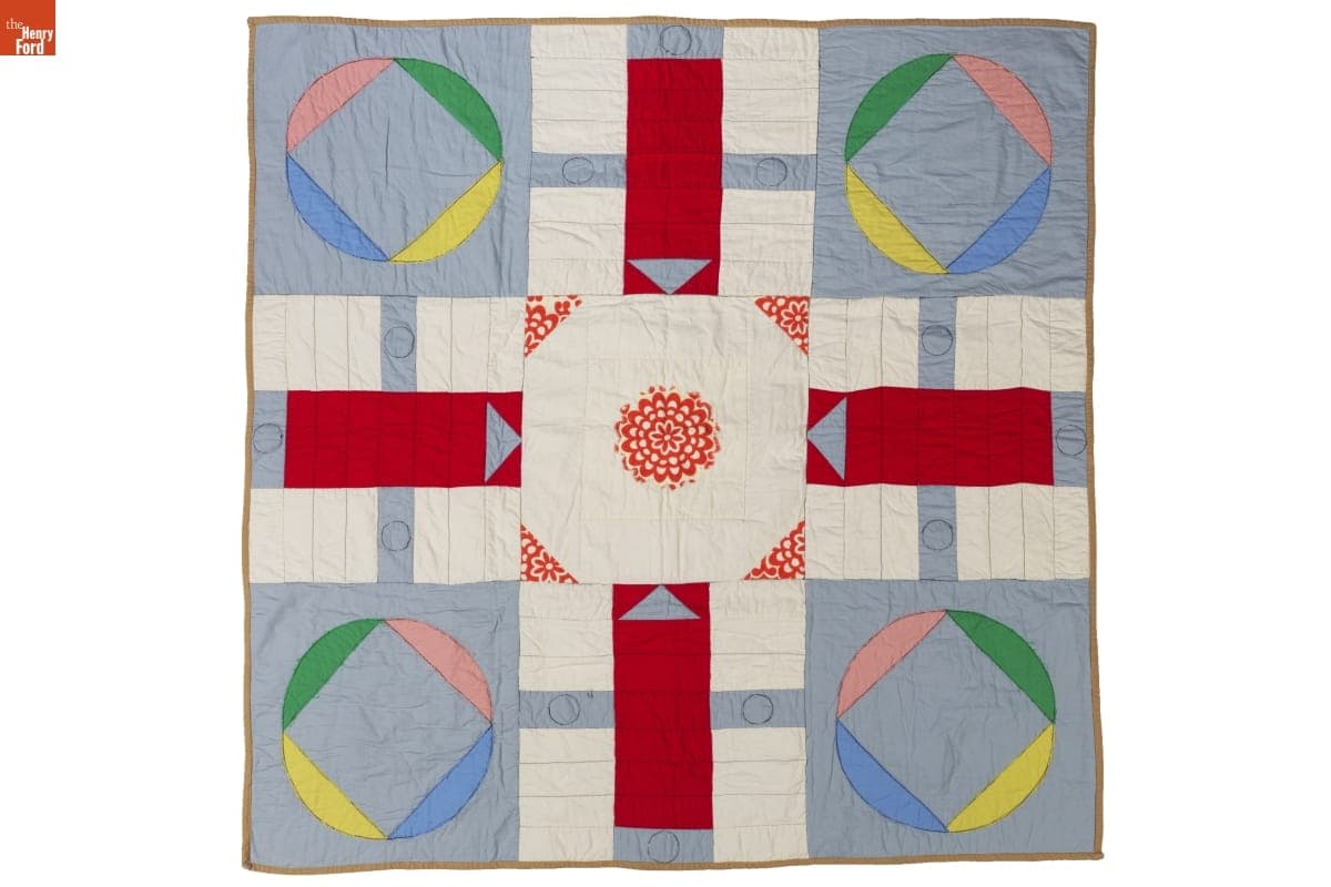 "Parcheesi" Quilt, Made by Kristen Sheffield Perschon, 2014