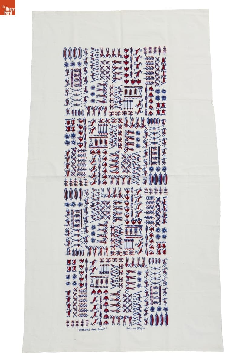 Harwood Steiger Fabric, "Arrows and Bows"