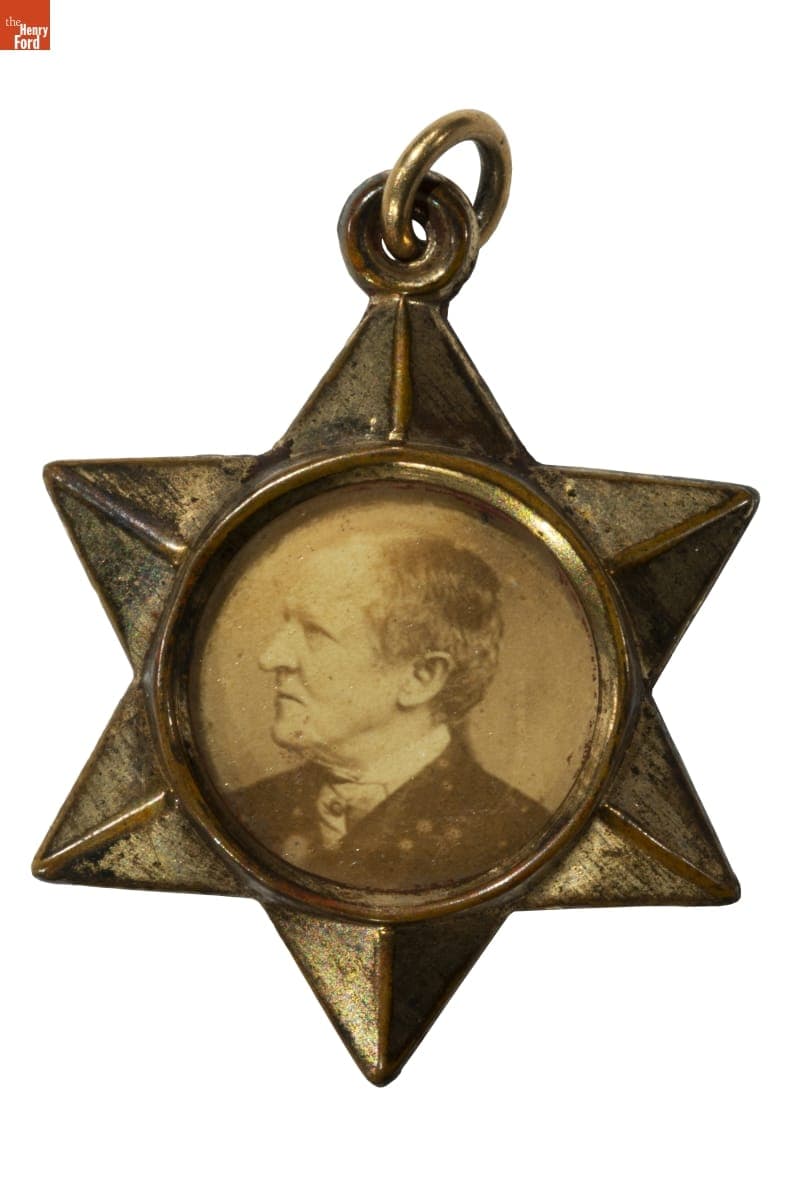 Harrison-Morton Campaign Charm, 1888
