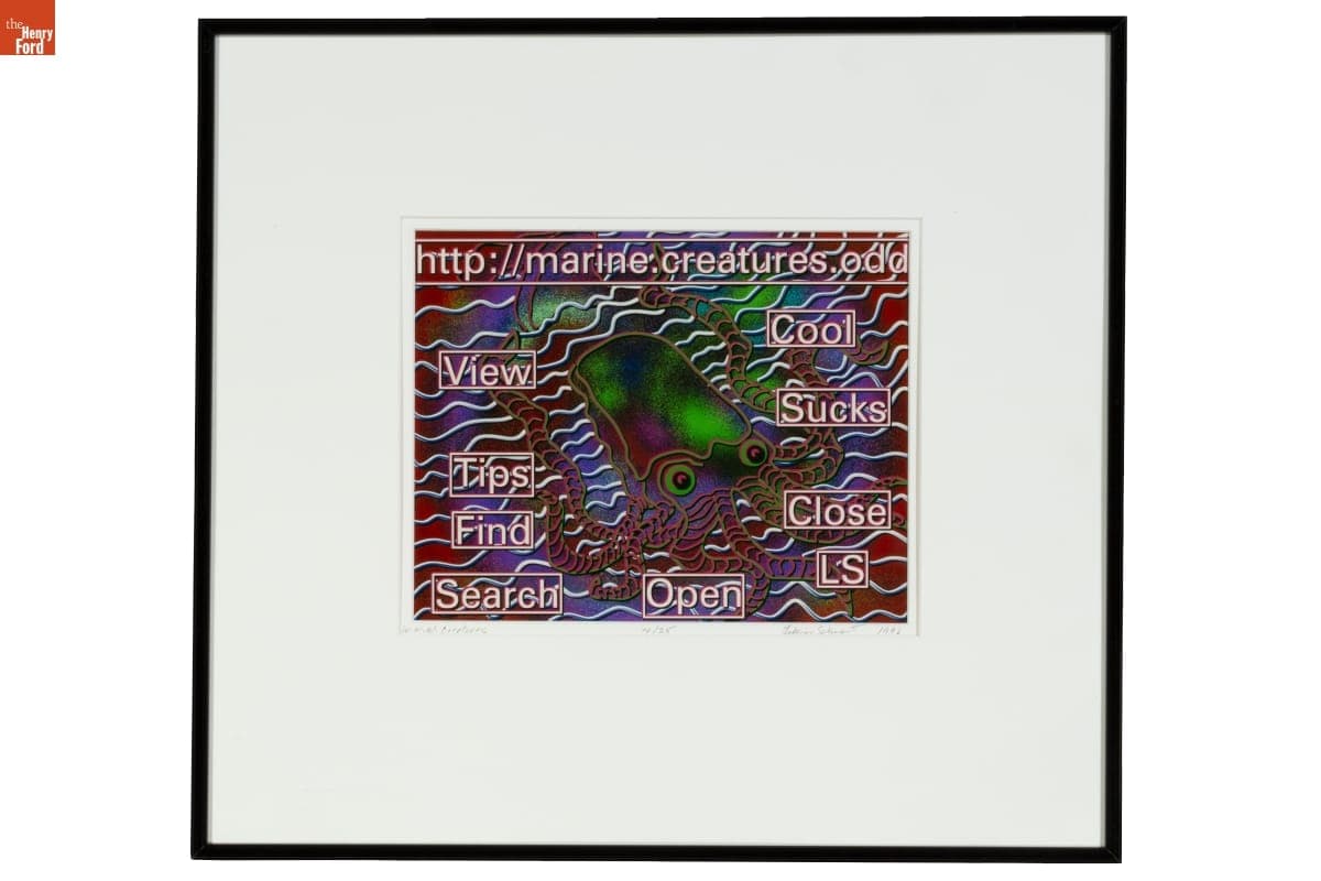 "WWW.Creatures" by Lillian F. Schwartz, 1996