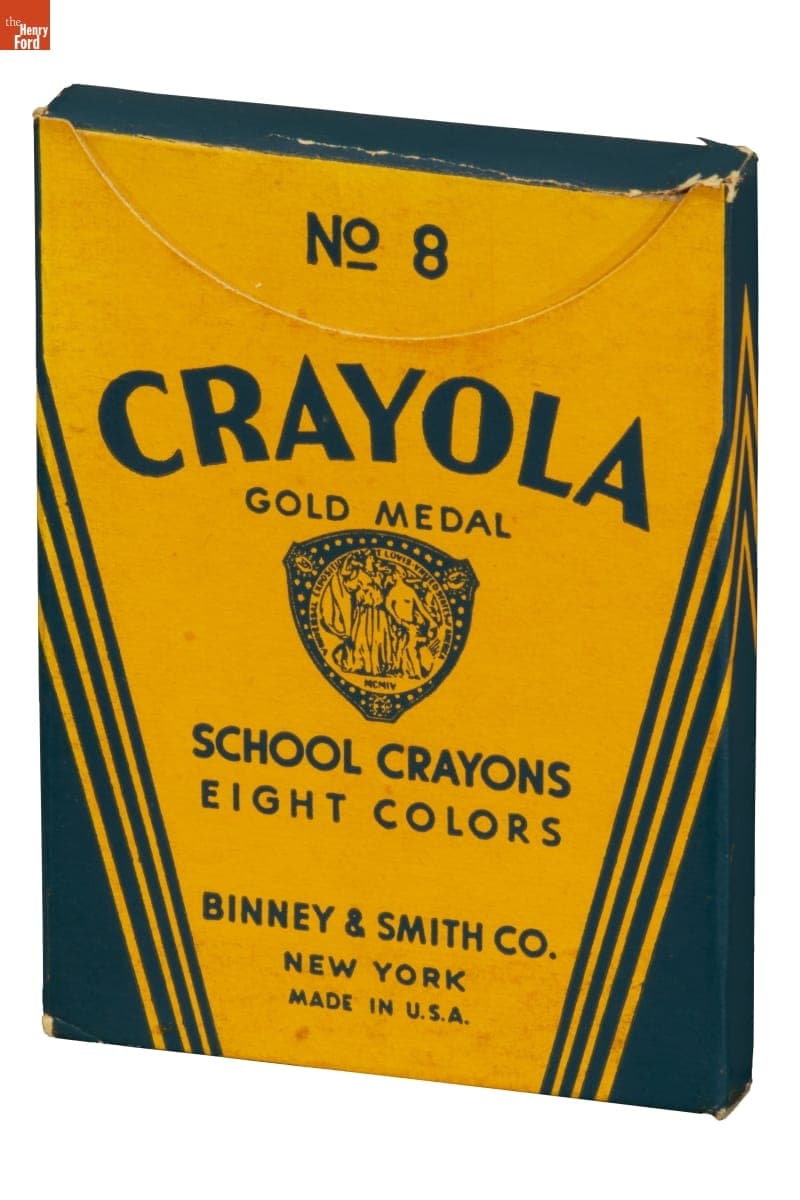 Box of Crayola Crayons, 1950-1970