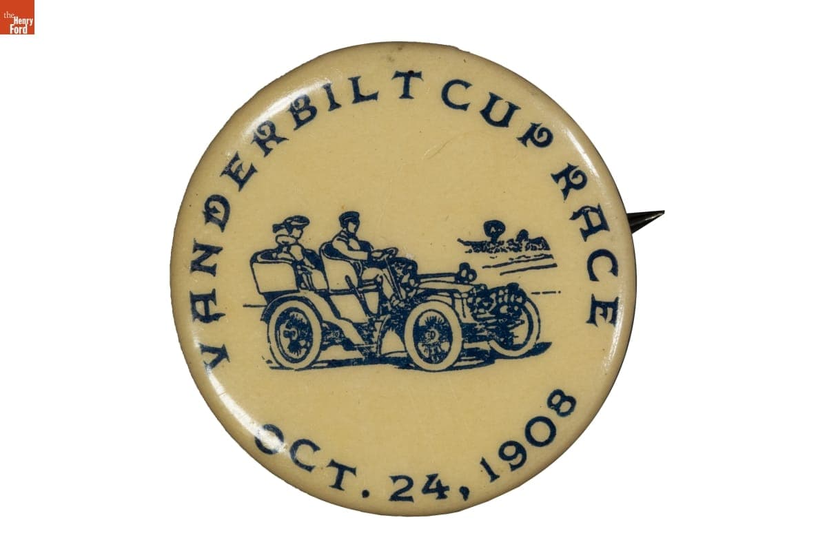 Vanderbilt Cup Race Lapel Pin, 1908