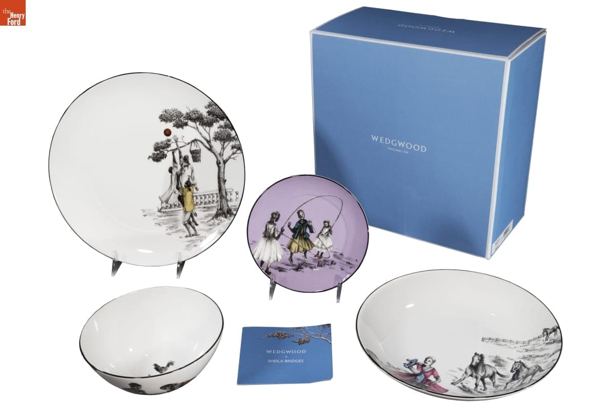 "Harlem Toile de Jouy" Dining Set, 2022